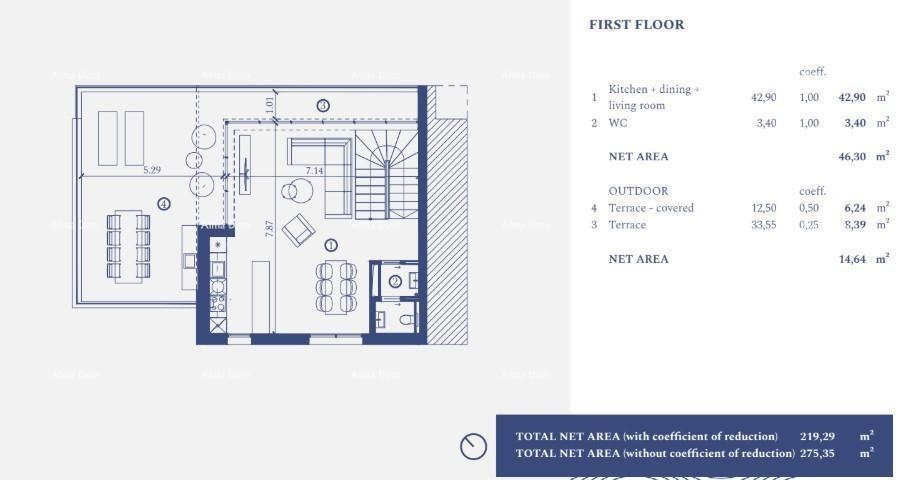 UMAG, Samostoječa vila v luksuznem letovišču! Pogled na morje! V17