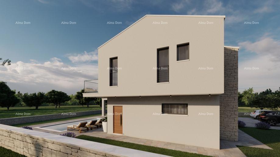 Gradbeno zemljišče s projektom vile z bazenom, Rebići