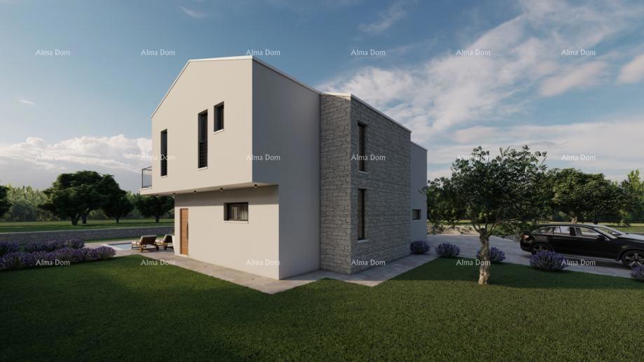 Gradbeno zemljišče s projektom vile z bazenom, Rebići