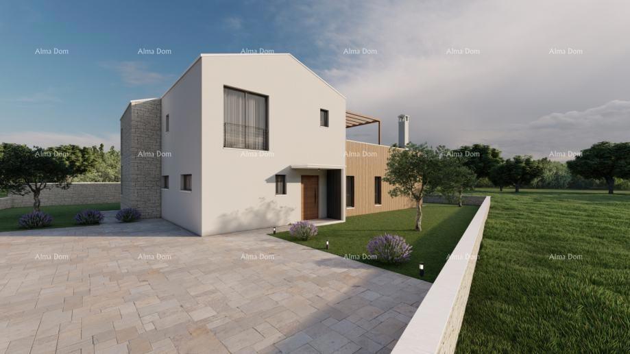 Gradbeno zemljišče s projektom vile z bazenom, Rebići