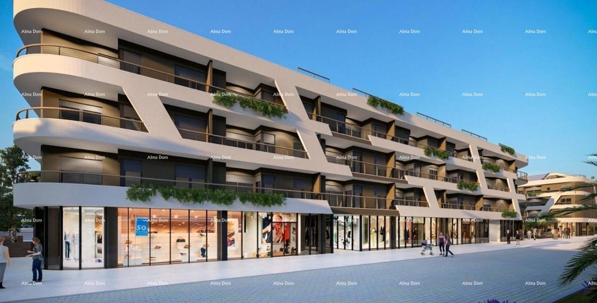 Poreč - prodaja stanovanja v poslovno-stanovanjskem, modernem kompleksu. S68
