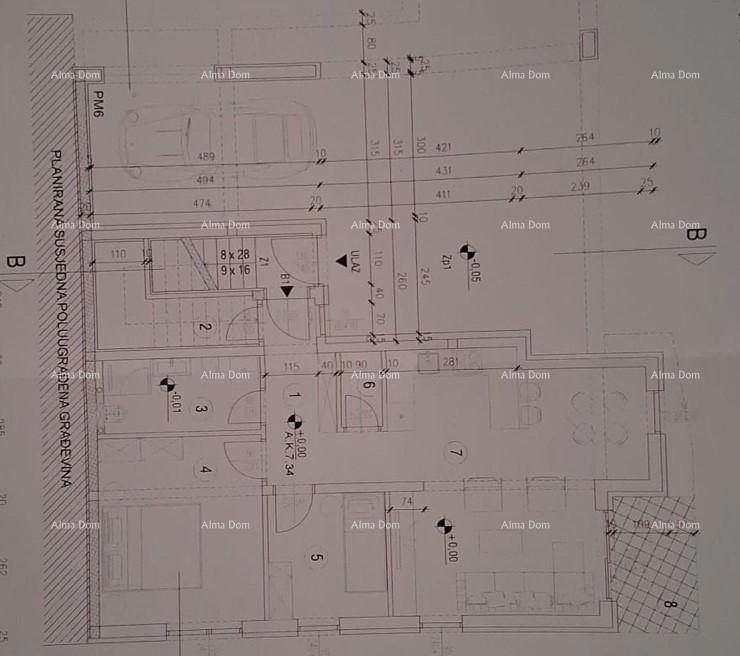 Medulin – Stan v pritličju novogradnje z vrtom in parkirnim mestom