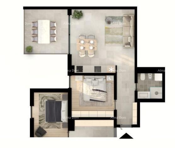 UMAG! Moderno stanovanje v vrhunskem stanovanjskem kompleksu blizu morja, S29