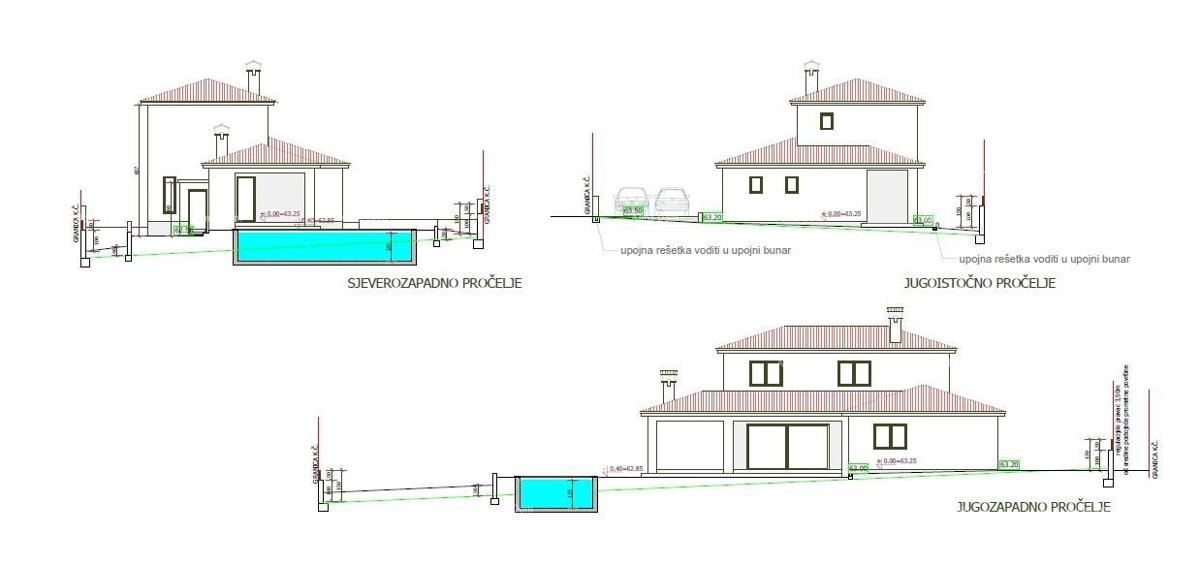 Prodaja družinske hiše s bazenom, v gradnji, Pula!