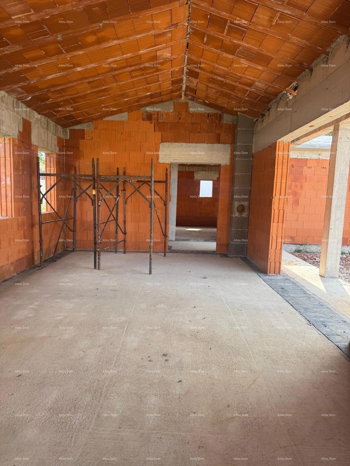 Prodaja prizemnice s bazenom - trenutno roh bau faza, Sveti Petar u Šumi - blizina Pazina!