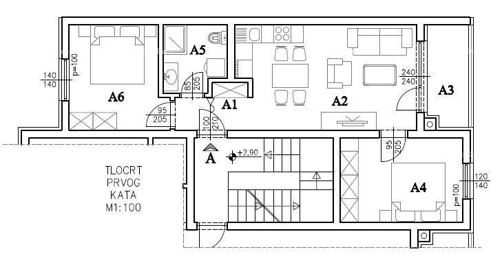 Prodaja - Moderno stanovanje v novem zasebnem stanovanjskem kompleksu v Šijani, Pula! D-A