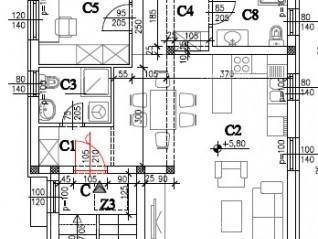 Penthouse v novi stavbi v bližini morja