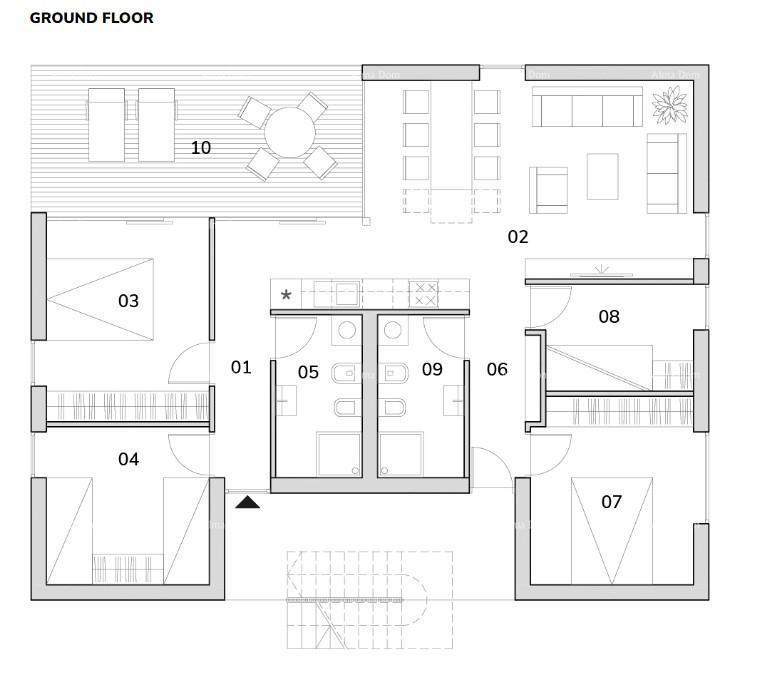 Prodaja apartmana v novogradnji s dvema parkirnima mestoma, 5 minut od plaže, Umag! A 16