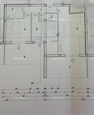 Novigrad – Novogradnja, stan 91,81 m² s dvema loggijama od 34 m².