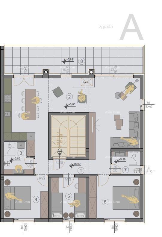 Prodaja modernih stanov v novem stanovanjskem projektu, Štinjan, A4
