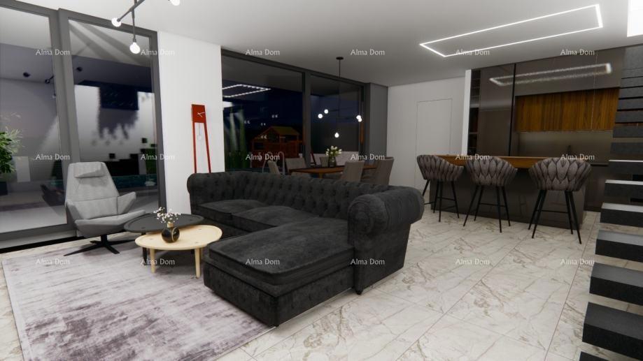 Građevinsko zemljišče 512 m² z idejnim projektom – Kanfanar