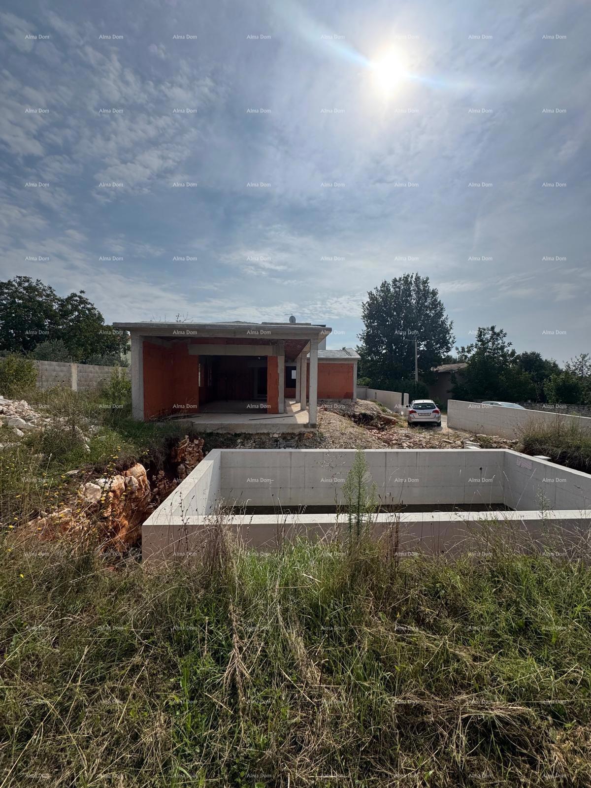 Prodaja prizemnice s bazenom - trenutno roh bau faza, Sveti Petar u Šumi - blizina Pazina!