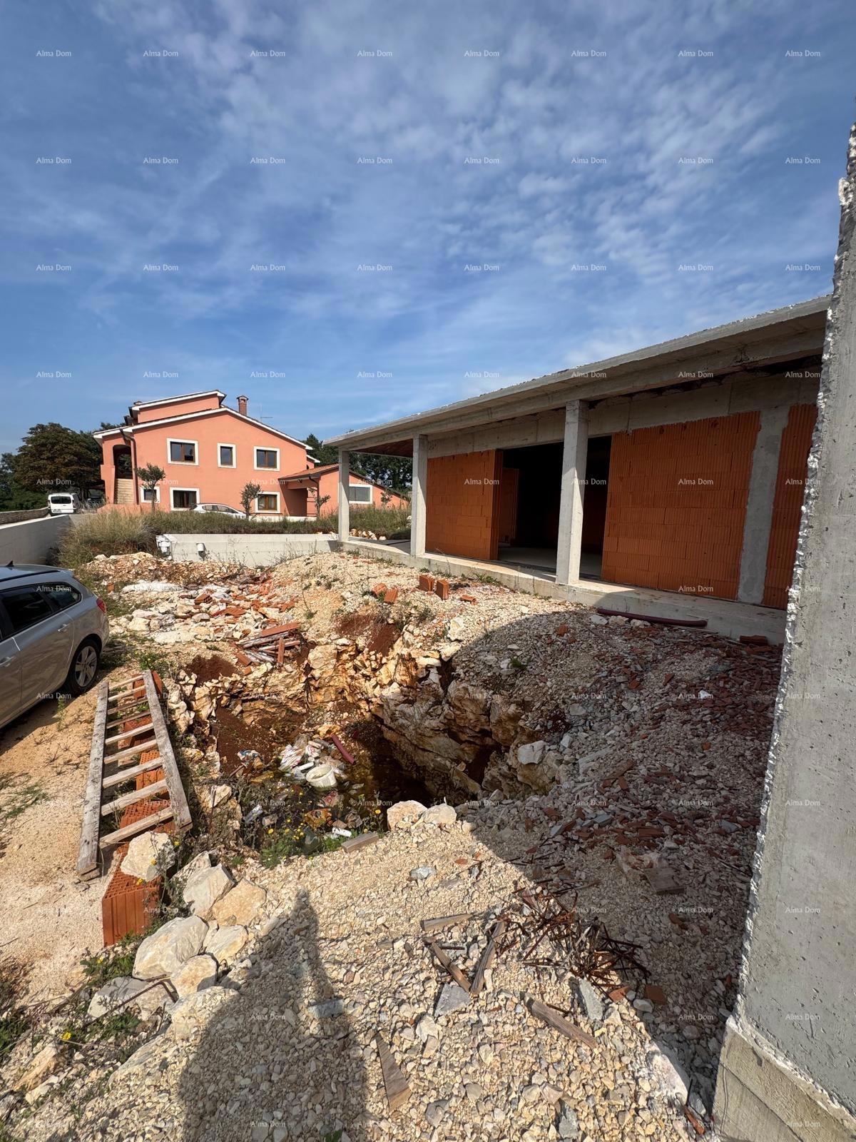 Prodaja prizemnice s bazenom - trenutno roh bau faza, Sveti Petar u Šumi - blizina Pazina!