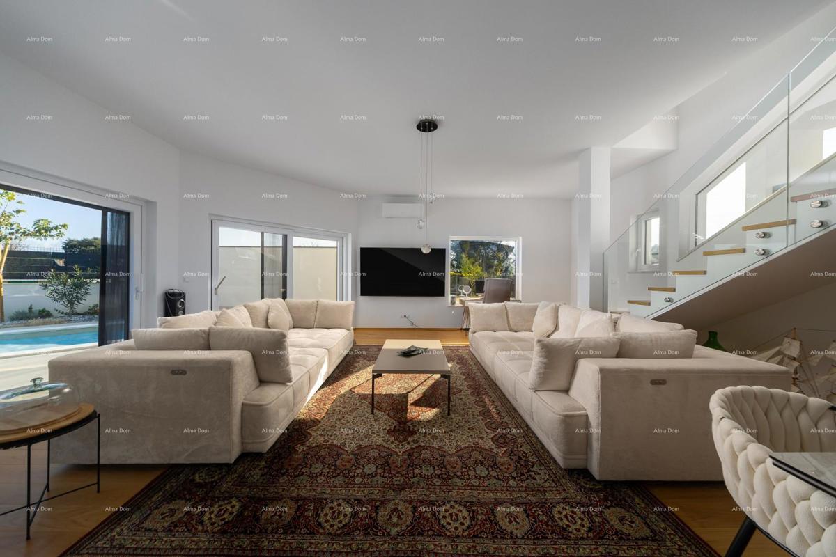 Prodaja - novo zgrajena, moderna in ekskluzivna vila s bazenom, Volme, Pula!