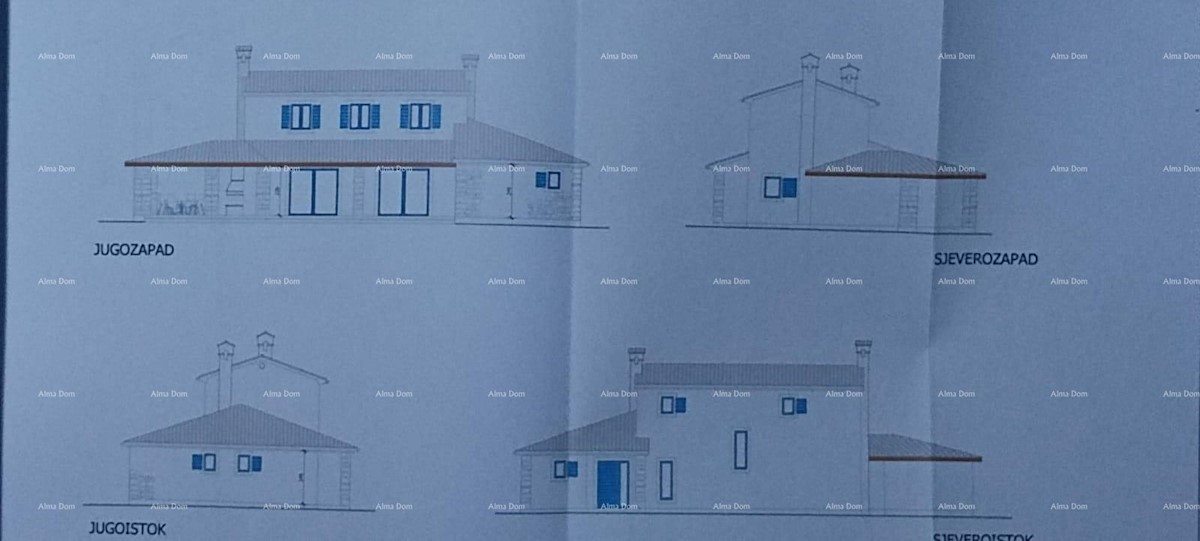 Atraktivno zemljišče s projektom v Vodnjanu