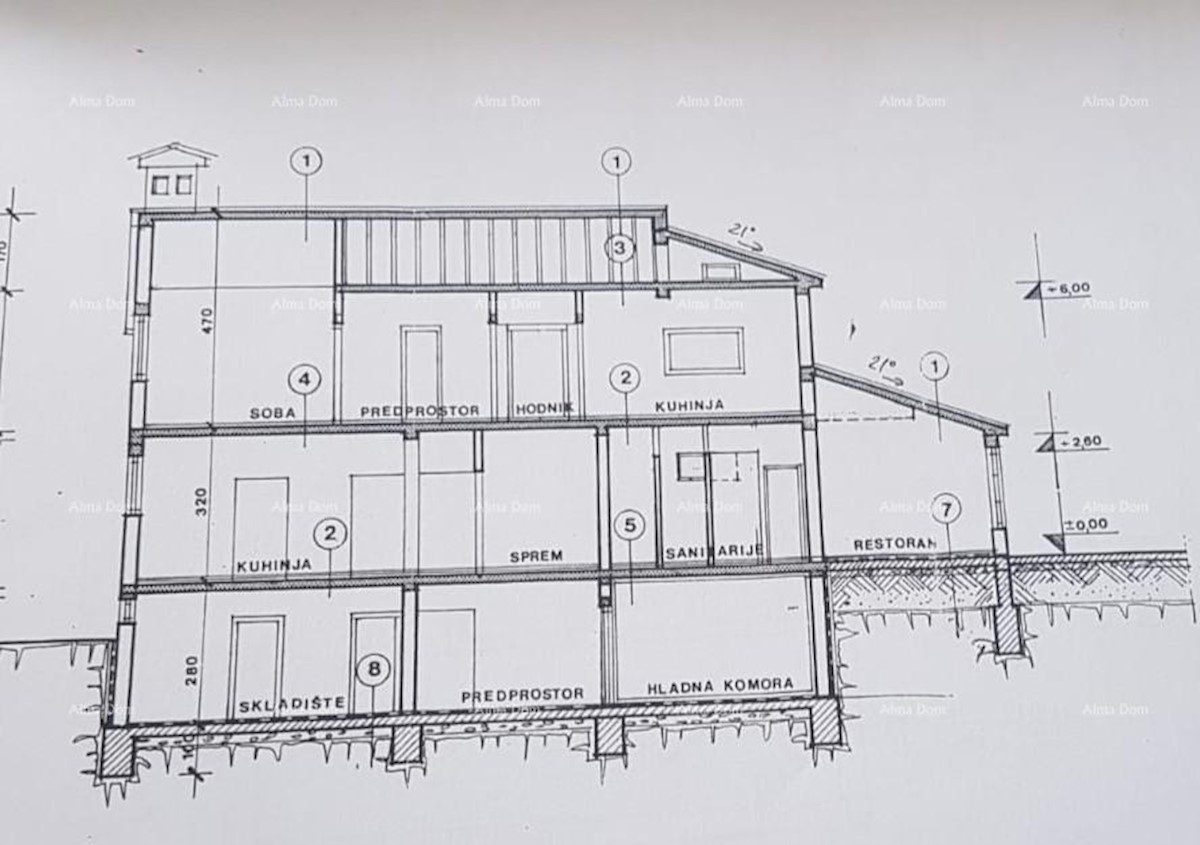 Umag. Lepa hiša s šestimi apartmaji.