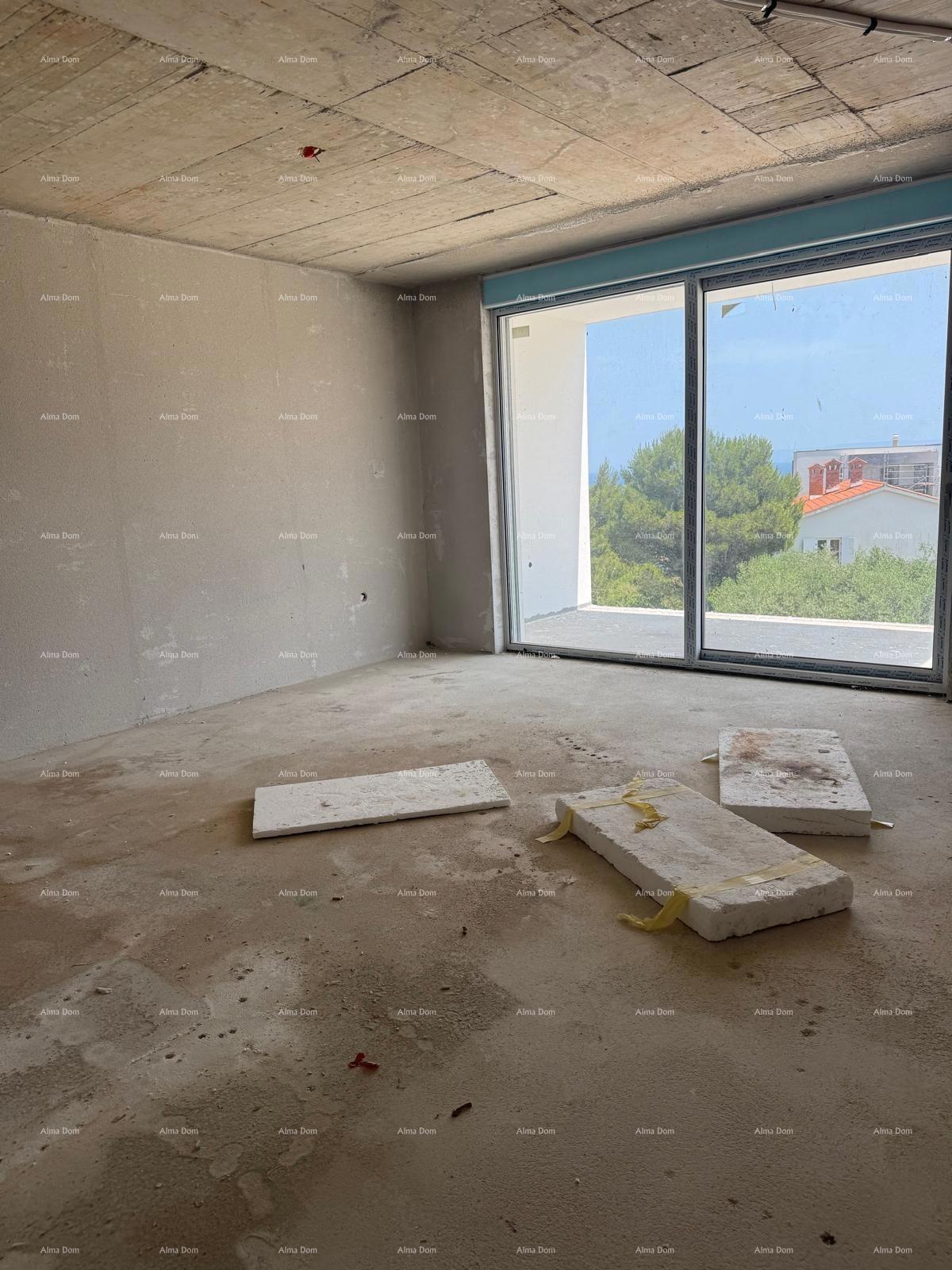 Prodaja luksuznega stanovanja s parkirnim mestom in pogledom na morje, Ližnjan!