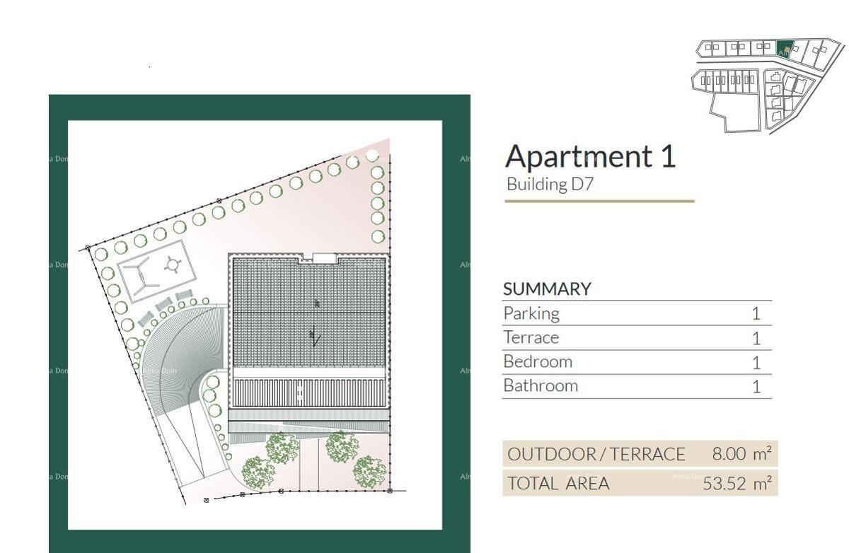Prodaja modernih apartmajev v čudovitem stanovanjskem naselju, Umag A1-D7