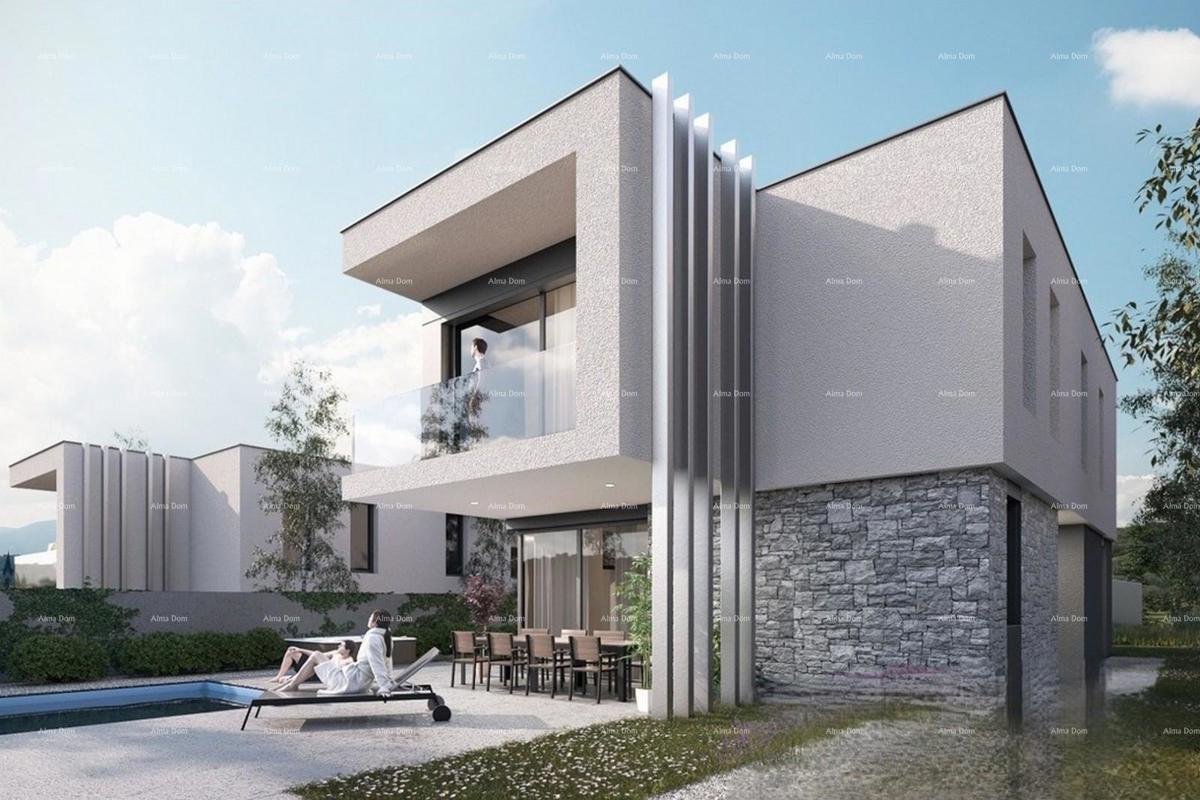 POMER - Prodaja gradbenega zemljišča v bližini morja / projekt za 3 premium vile