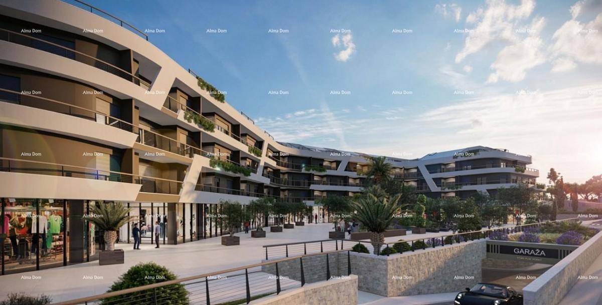 Poreč - prodaja stanovanja v poslovno-stanovanjskem, modernem kompleksu. S31