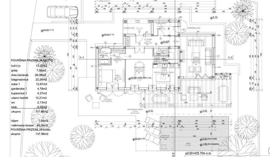Gračišće, nova vila zgrajena v mediteranskem slogu