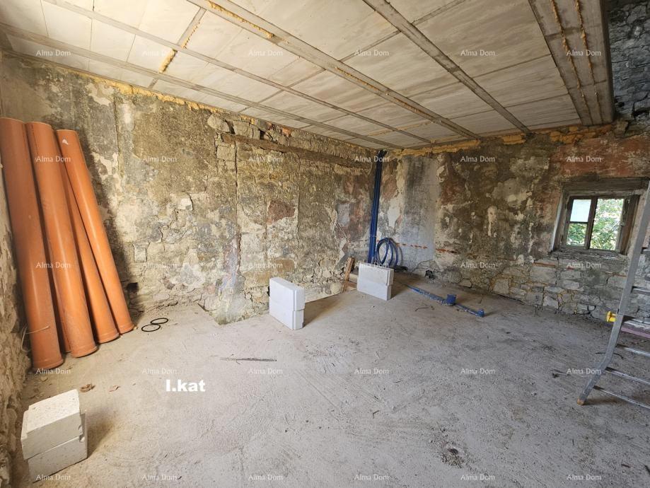 Istarska kamena hiša s pogledom na morje – Buja