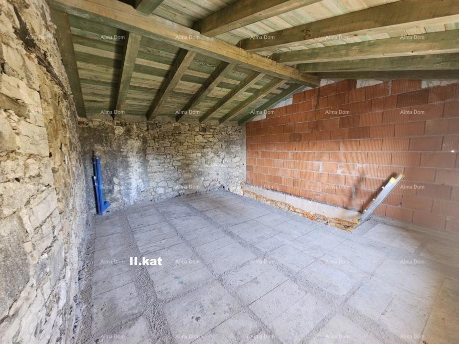 Istarska kamena hiša s pogledom na morje – Buja