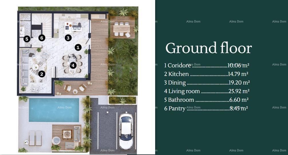 Prodaja moderne vile v lepem stanovanjskem naselju, Umag