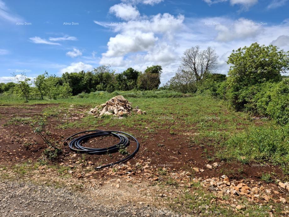 Marčana, Gradbeni zemljišče, 845 m2, s projektom in dovoljenjem – 3 km od morja