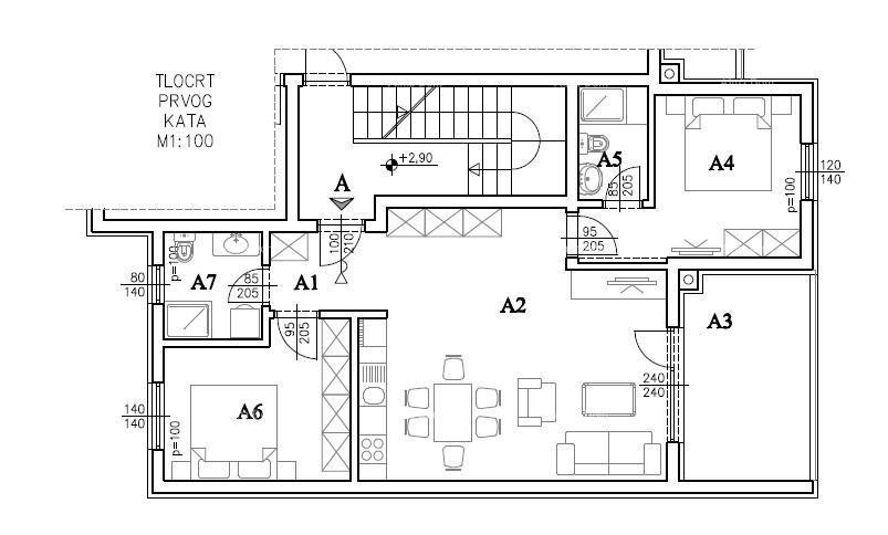 Prodaja - Moderno stanovanje v novem zasebnem stanovanjskem kompleksu v Šijani, Pula! F-A