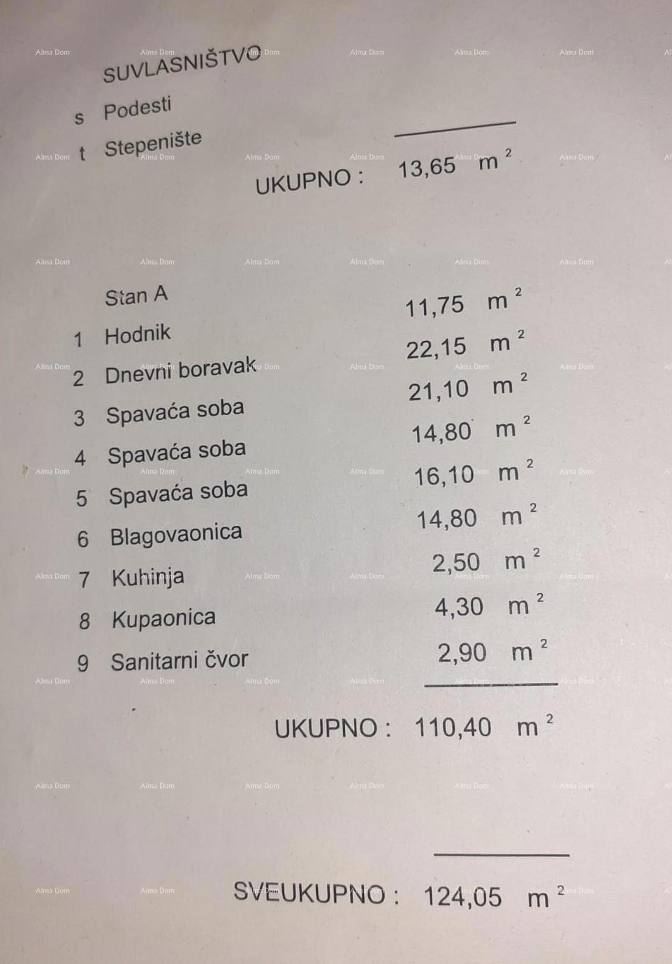 Prostorno stanovanje 110 m², ROVINJ