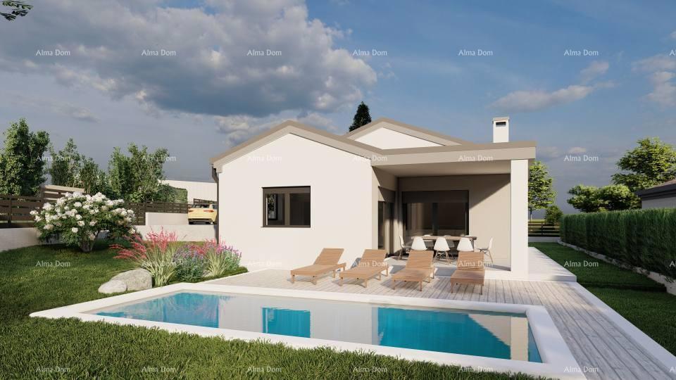 Prodaja kuće prizemnice s bazenom u fazi izgradnje