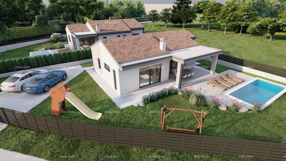 Prodaja kuće prizemnice s bazenom u fazi izgradnje