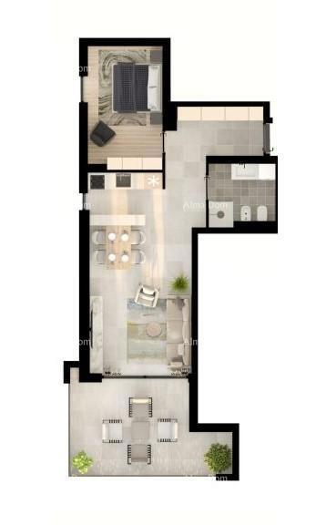 UMAG! Moderno stanovanje v vrhunskem stanovanjskem kompleksu blizu morja, S73