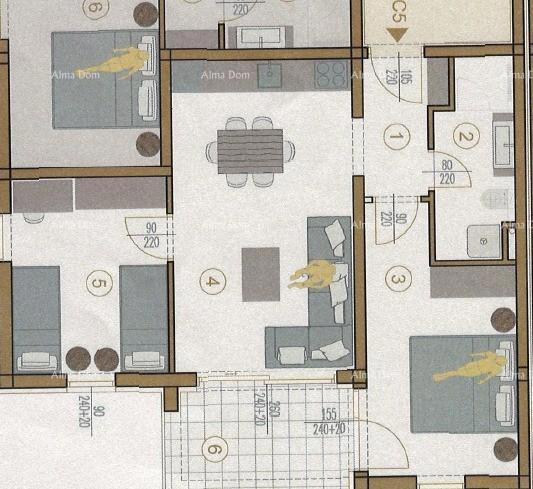 Prodaja stana s pogledom na more – Ližnjan, novogradnja.