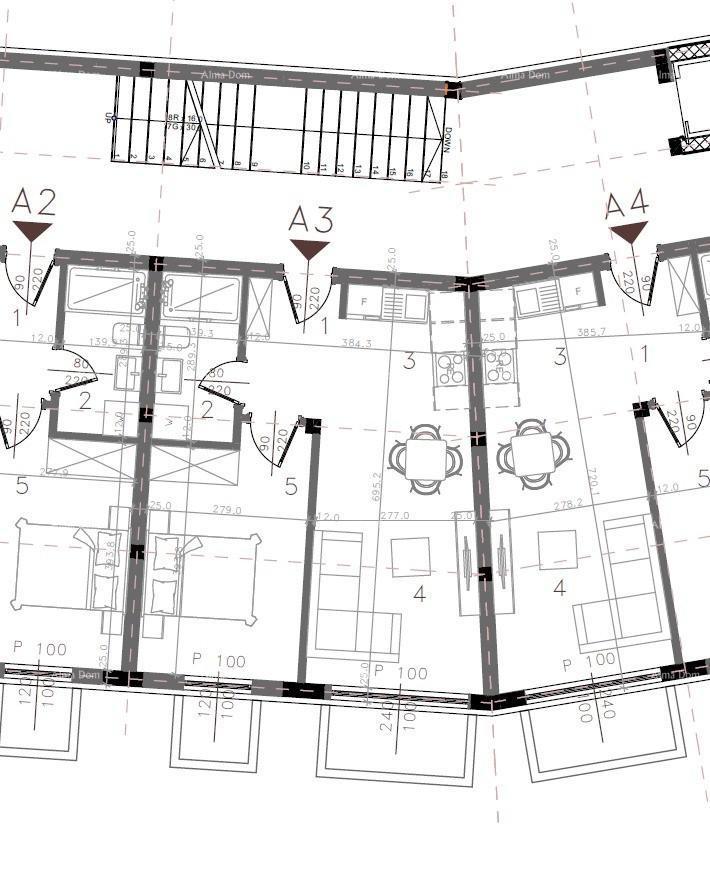 MEDULIN - Stan v novem projektu / 300 m do morja!!! (A3)
