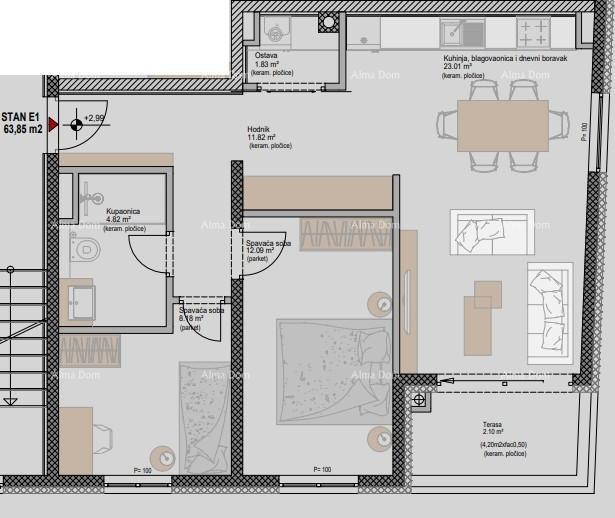 Prodajajo se stanovanja v moderni novogradnji, v centru Poreča!