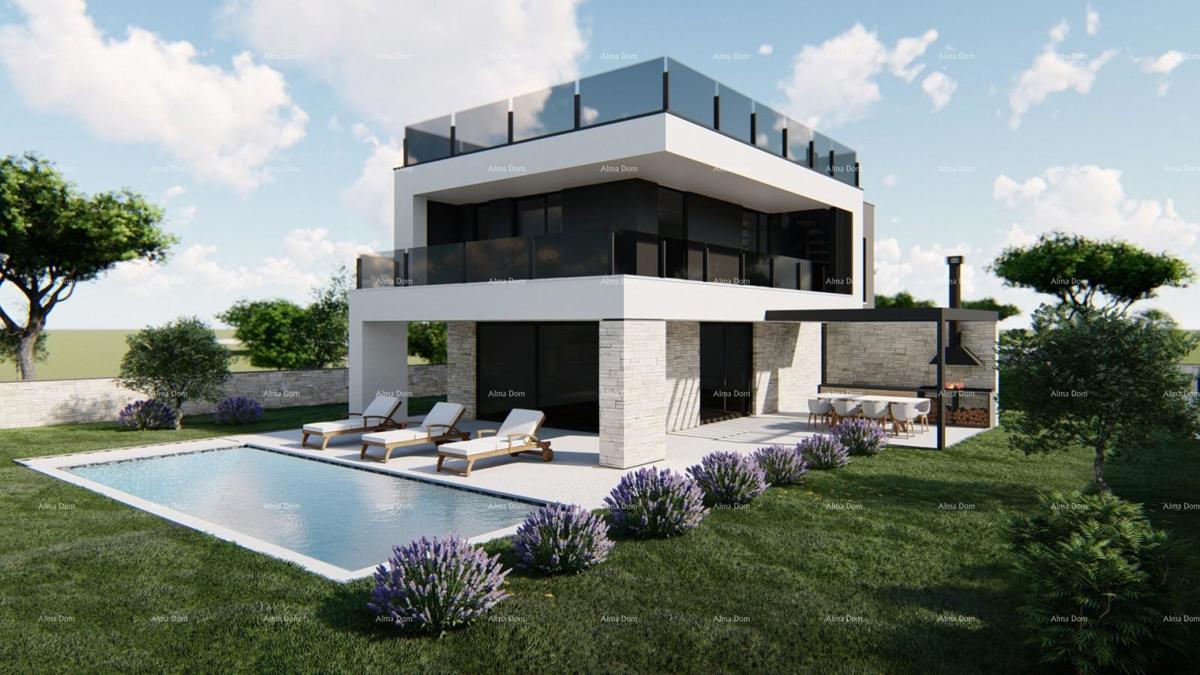 Dugoročni najem - vila s bazenom, Galižana!