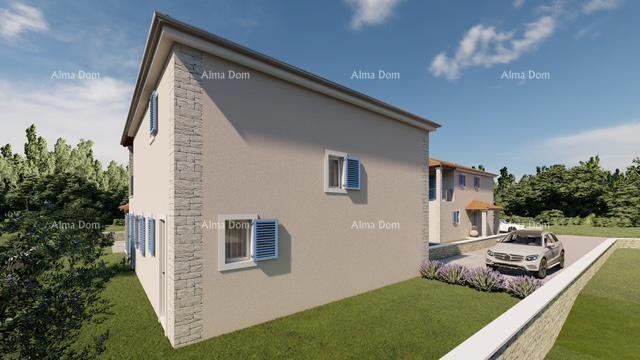 LIŽNJAN! PRODAJA HIŠE V GRADNJI S BAZENOM.