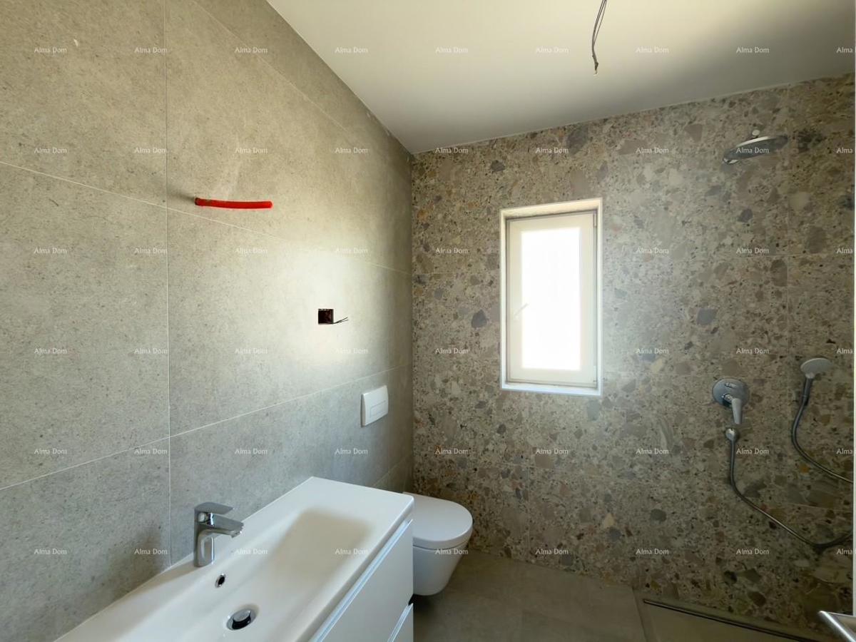 Medulin – Mukalba, PENTHOUSE 104,76 m², NOVOGRADNJA, PRVI VRST DO MORJA