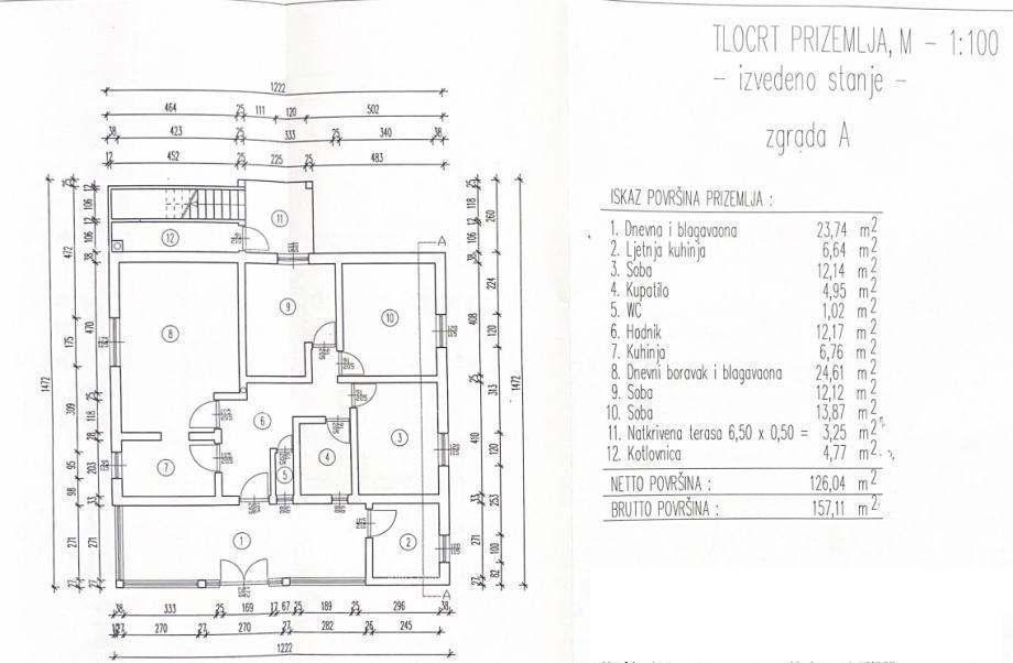 Okolica Poreča – hiša, 300 m2, z dvema apartmajema in bazenom