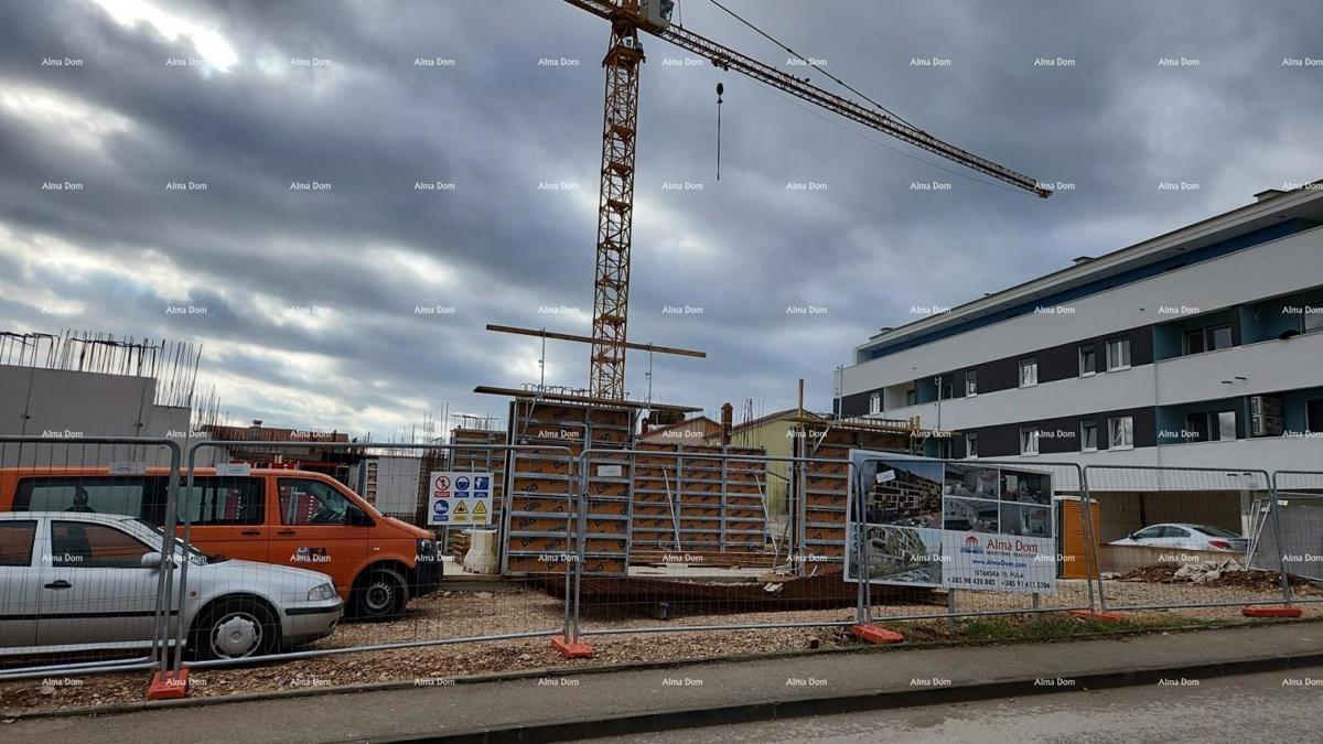 Pula, nov projekt! Večstanovanjska, moderna stavba z dvigalom, blizu centra.