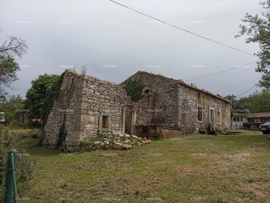 Prodaja istarske kamene hiše za obnovo, uporabno dovoljenje, Kršan!