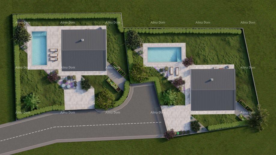 Na prodaju stavbno zemljišče s projektom in bazenom – 646 m²
