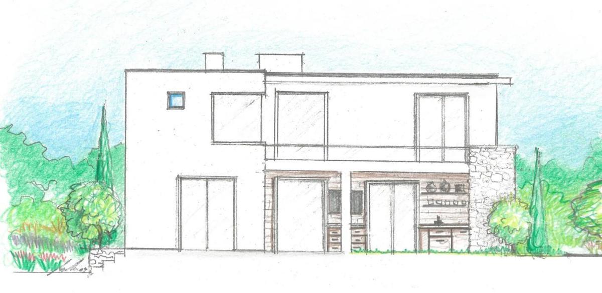 Građevinsko zemljišče s dovoljenjem in začetimi deli v Svetvinčentu, 586 m²