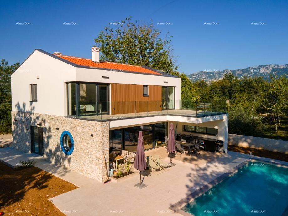Moderna vila s bazenom, 218 m² – okolica Labina