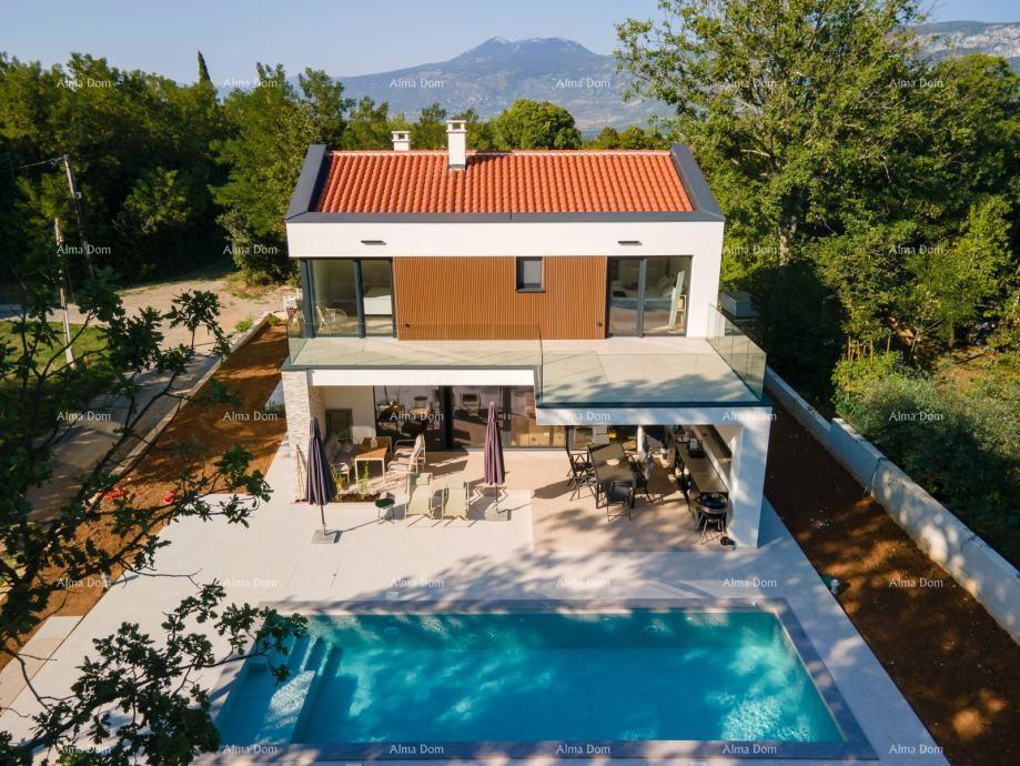 Moderna vila s bazenom, 218 m² – okolica Labina