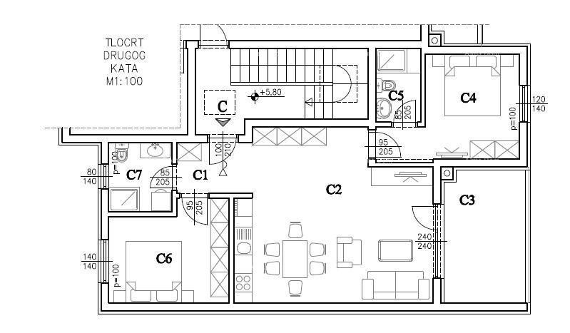 Prodaja - Moderno stanovanje v novem zasebnem stanovanjskem kompleksu v Šijani, Pula! F-C