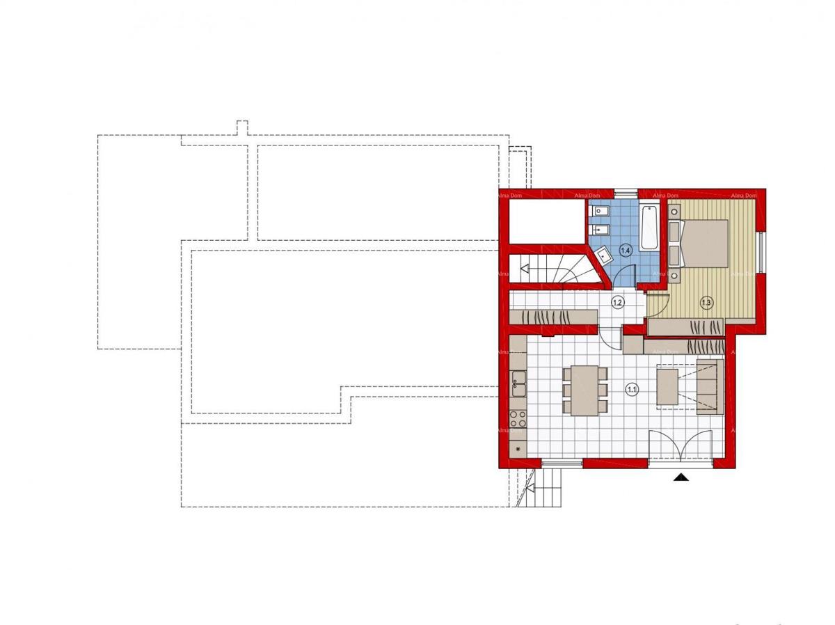 Ližnjan – Prostorna družinska hiša z velikim potencialom