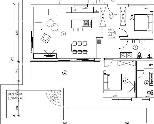 Moderna dupleks vila z bazenom naprodaj, Kožljani, Barban!